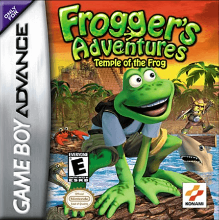 Froggers Adventures Temple of Frog box art for GameBoy Advance